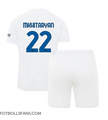 Inter Milan Henrikh Mkhitaryan #22 Replika Bortatröja Barn 2023-24 Kortärmad (+ Korta byxor)